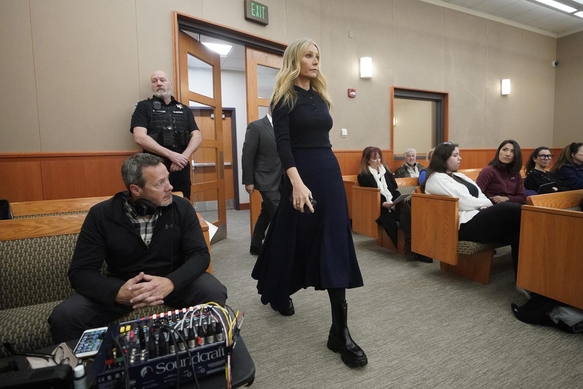 Gwyneth Paltrow dice sentir "pena" por su demandante pero que no es culpable